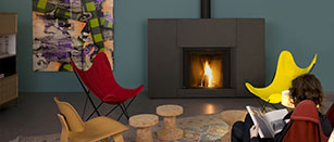 Stûv microMega ready-to-fit fireplace